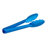 Mercer Culinary M35100BL Hell's Tools® 9 1/2" Blue High Temperature Plastic Tongs