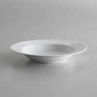 10 Strawberry Street Catering Pack CATCOM-RD-3 Bright White 10 oz. Porcelain Soup Bowl - 12/Case
