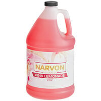 Narvon 1 Gallon Pink Lemonade Beverage 5:1 Concentrate