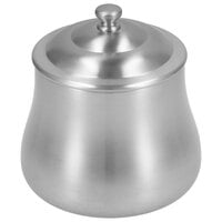 Walco WLCX529LB Satin Soprano 10 oz. Stainless Steel Sugar Bowl with Lid
