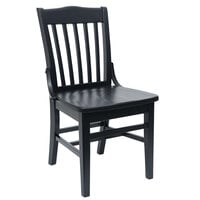 BFM Seating Cornell Black Beechwood Chair