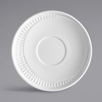 Libbey 968001012 Zipline 6" Royal Rideau White Porcelain Saucer - 36/Case