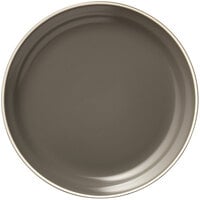 Libbey ENG-2-O Englewood 9" Matte Olive Porcelain Plate - 24/Case