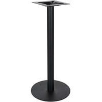 BFM Seating Uptown Sand Black Bar Height 18" Round Table Base