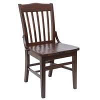 BFM Seating Cornell Dark Walnut Beechwood Chair
