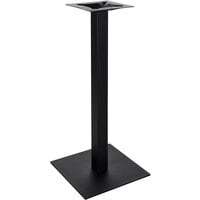 BFM Seating Uptown Sand Black Bar Height 24" Square Table Base