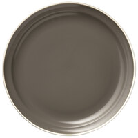 Libbey ENG-3-O Englewood 10 1/2" Matte Olive Porcelain Plate - 12/Case
