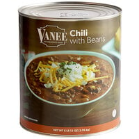 Vanee #10 Can Chili with Beans - 6/Case