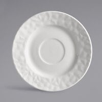 Reserve by Libbey 988001500 Status 6" Royal Rideau White Porcelain Saucer - 36/Case