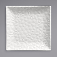 Reserve by Libbey 988001136 Status 8 1/2" Royal Rideau White Porcelain Square Plate - 24/Case