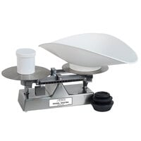 Cardinal Detecto 1052TBSKG 5 kg. Stainless Steel Baker's Dough Scale with Scoop - 500 g x 5 g Beam Grads
