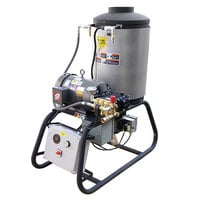 Cam Spray 3000STLEF Stationary LP Gas Fired Electric Hot Water Pressure Washer with 50' Hose - 3000 PSI; 4.0 GPM