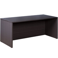 Boss N101-DW Driftwood Laminate Desk Shell - 71" x 36" x 29"