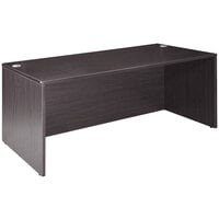 Boss N102-DW Driftwood Laminate Desk Shell - 66" x 30" x 29"