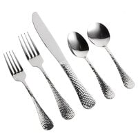 Acopa Industry 18/0 Stainless Steel Heavy Weight Flatware Set with Service for 12 - 60/Pack