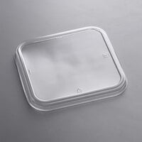 Fabri-Kal LGS6OF Greenware Clear PLA Plastic Compostable Outer-Fit Lid - 50/Pack
