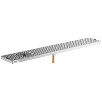 Regency 30 inch Stainless Steel Surface Mount Beer Drip Tray with Rinser