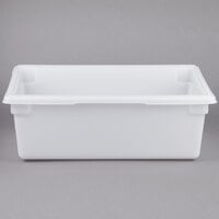 Rubbermaid FG350000WHT White Polyethylene Food Storage Box - 26" x 18" x 9"