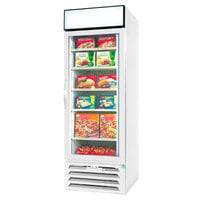 Beverage-Air MMF12HC-1-W-IQ MarketMax 24" White Glass Door Merchandiser Freezer with Electronic Lock