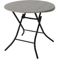 Lifetime 80230 33" Putty Round Folding Table