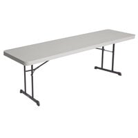 Lifetime 80127 96" x 30" Putty Professional-Grade Plastic Folding Table