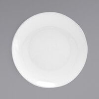 Front of the House DBO038WHP12 Spiral 58 oz. White Round Porcelain Low Bowl - 6/Case