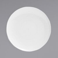 Front of the House DSP022WHP22 Spiral 9 1/2" White Porcelain Plate - 6/Case
