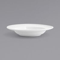 Front of the House DBO032WHP22 Spiral 14 oz. White Wide Rim Porcelain Bowl - 6/Case