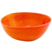 Front of the House DBO142ORP23 Kiln 10 oz. Blood Orange Round Porcelain Bowl - 12/Case
