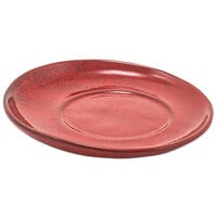 Front of the House DCS047RDP23 Kiln 6" Chili Porcelain Saucer - 12/Case