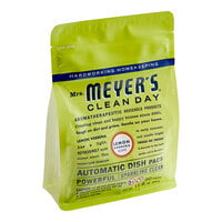 Mrs. Meyer's Clean Day 306684 20-Count Lemon Verbena Dishwasher Pac - 6/Case