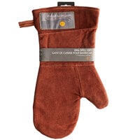 Outset® F232 15" Brown Leather Oven / Grill Mitt