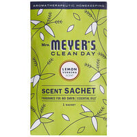 Mrs. Meyer's Clean Day 308114 Lemon Verbena Deodorizing Scent Sachet - 18/Case