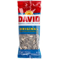 David Roasted Salted Whole Sunflower Seeds 1.5 oz. Pouch - 144/Case