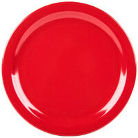 Carlisle 4350005 Dallas Ware 10 1/4" Red Melamine Plate - 48/Case