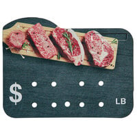 Ketchum Manufacturing Butcher / Deli Meat Molded Number Price Tag (lb.) - 25/Pack