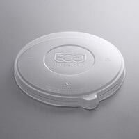 Eco-Products EP-BLLID WorldView 24-46 oz. Compostable Plastic Coupe Bowl Flat Lid - 400/Case