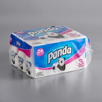 Panda Ultra-Premium 4"x 4" 2-Ply 176 Sheet Toilet Paper Roll - 24/Case