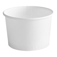 Choice 4 oz. White Paper Frozen Yogurt / Food Cup - 50/Pack