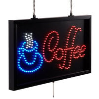 Choice 22" x 13" LED Coffee Sign With Three Display Modes