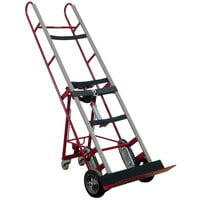 Wesco Industrial Products 1,200 lb. Steel Appliance Hand Truck with 8" Moldon Rubber Wheels and Auto-Rewind Ratchet 230018