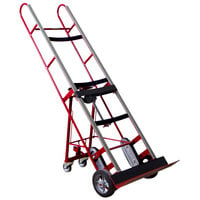Wesco Industrial Products 1,200 lb. Steel Appliance Hand Truck with 8" Moldon Rubber Wheels and Manual Ratchet 230036