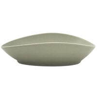Front of the House DBO145GYP20 Tides 40 oz. Semi-matte Pumice Oval Porcelain Bowl - 2/Case