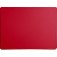 Tomlinson Chef's Edge 24" x 18" x 1/2" Red Polyethylene Cutting Board