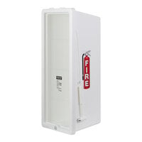 Cato 12001-H Chief White Surface-Mounted Fire Extinguisher Cabinet with Hammer Attachment for 20 lb. Fire Extinguishers