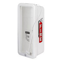 Cato 10501-H Chief White Surface-Mounted Fire Extinguisher Cabinet with Hammer Attachment for 5 lb. Fire Extinguishers