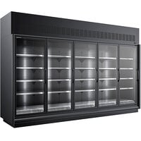 Master-Bilt BEM-5-30SC-B 154" Black Glass Door Refrigerated Merchandiser