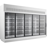 Master-Bilt BEM-5-30SC-W 154" White Glass Door Refrigerated Merchandiser