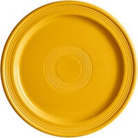 Acopa Capri 10" Mango Orange Stoneware Plate - 12/Case