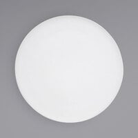 Front of the House DDP059WHP21 Canvas 11" White Round Porcelain Flat Plate - 4/Case